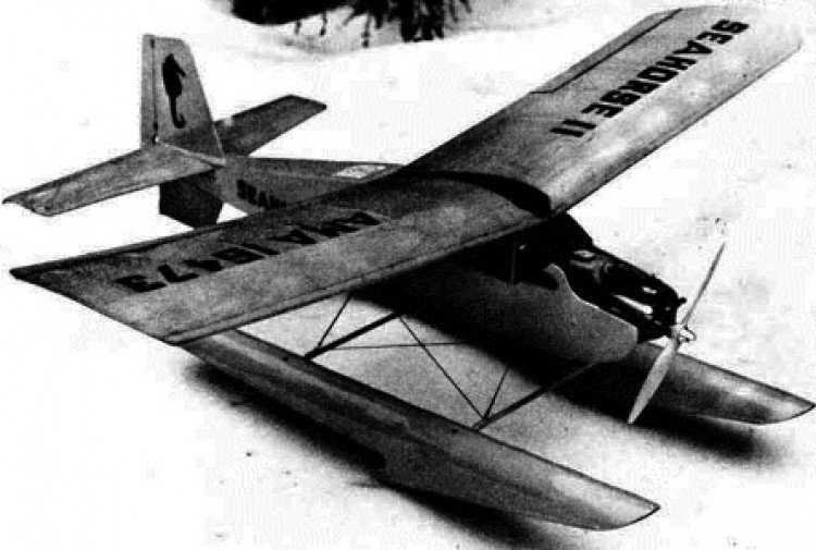 Model Builder Seahorse 2 Model Airplane Plans, .19-.29 eng, 54"WS, May 1972