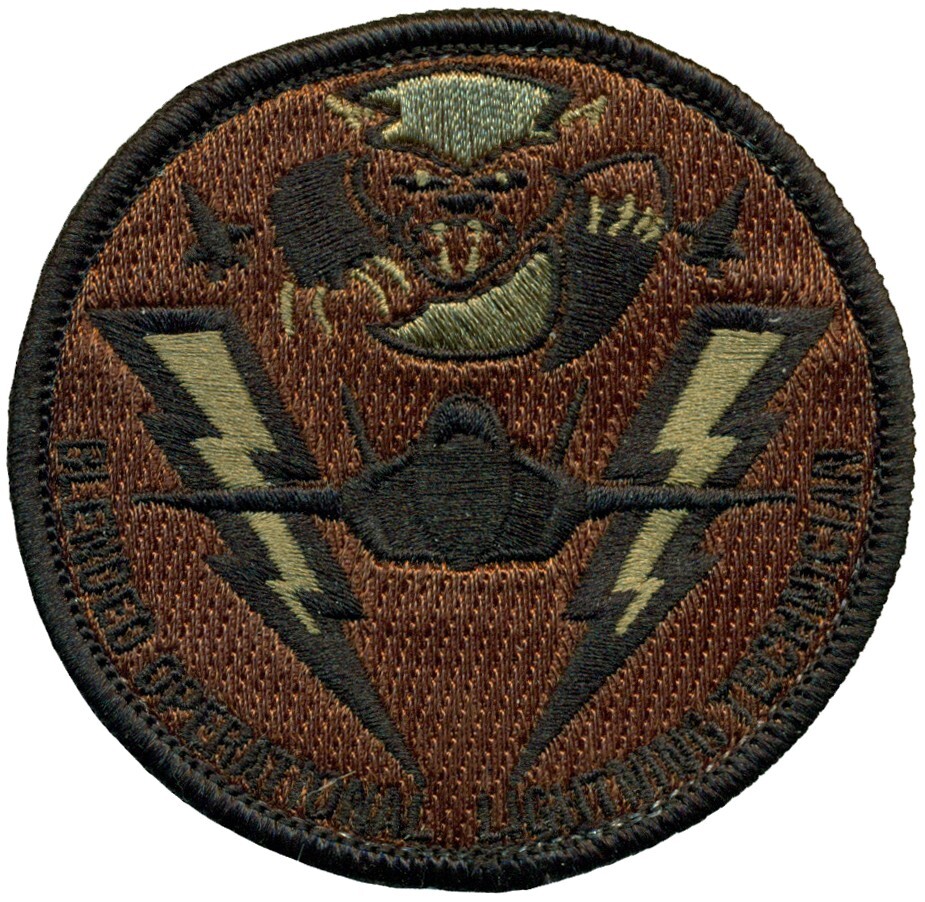 USAF F-35 LIGHTNING II BLENDED OPERATIONAL LIGHTNING TECHNICIAN PATCH - OCP