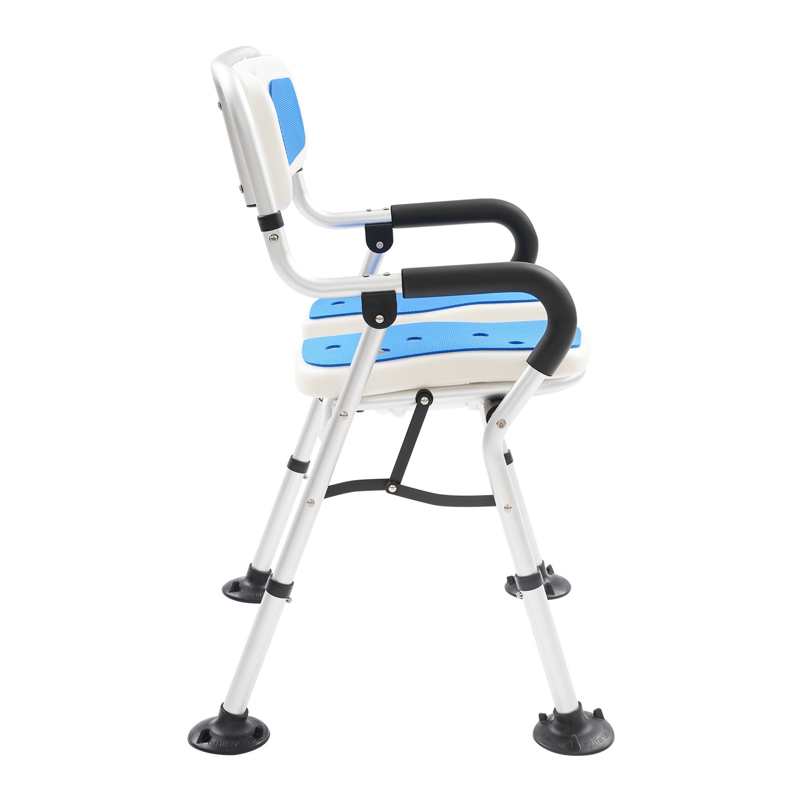 Heavy Duty Shower Chair U-Shape Seat Foldable Shower Chair for Private Washing