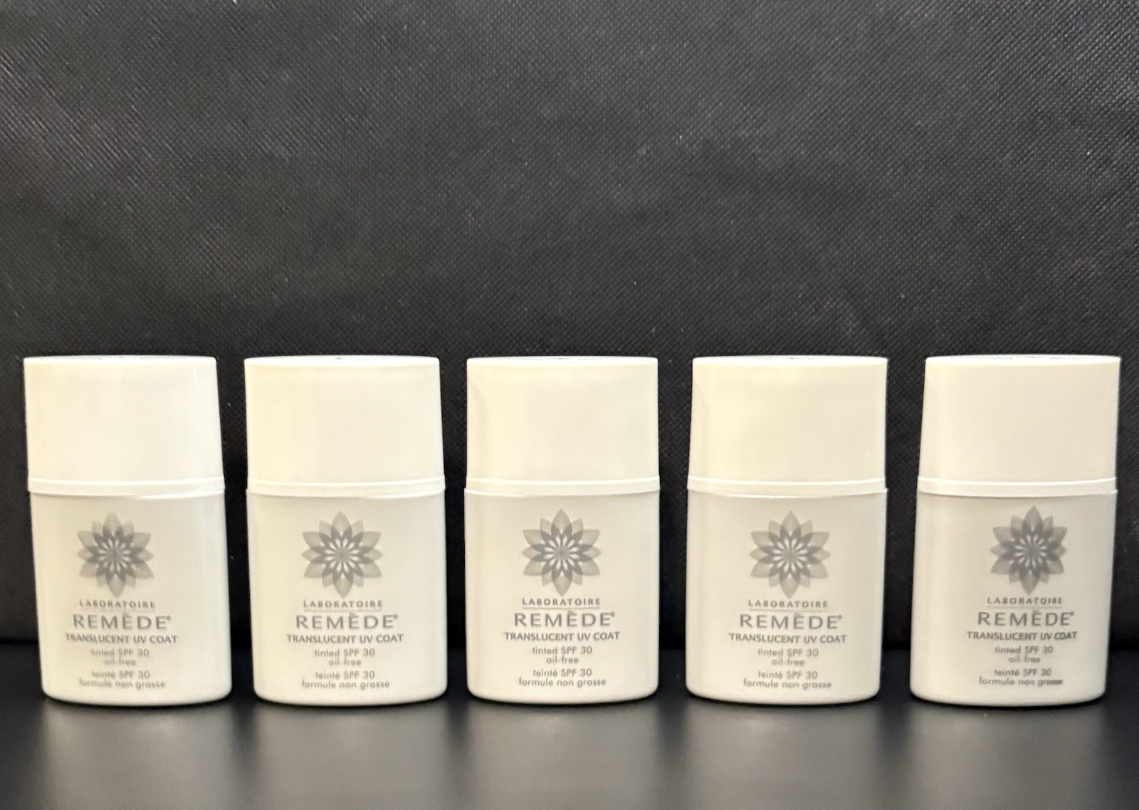 Lot of 5 LABORATOIRE REMEDE Translucent UV Coat Tint #2 Oil Free SPF 30 1oz/30ml