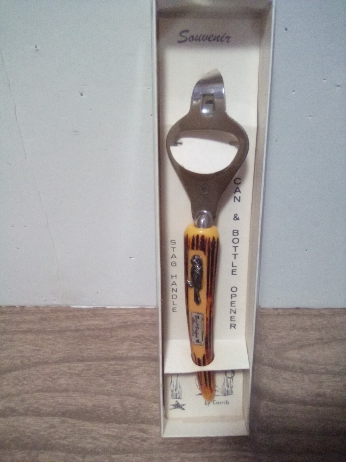 Vintage Busch Gardens Stag Antler Handle Can Bottle Opener NOS by Carrib