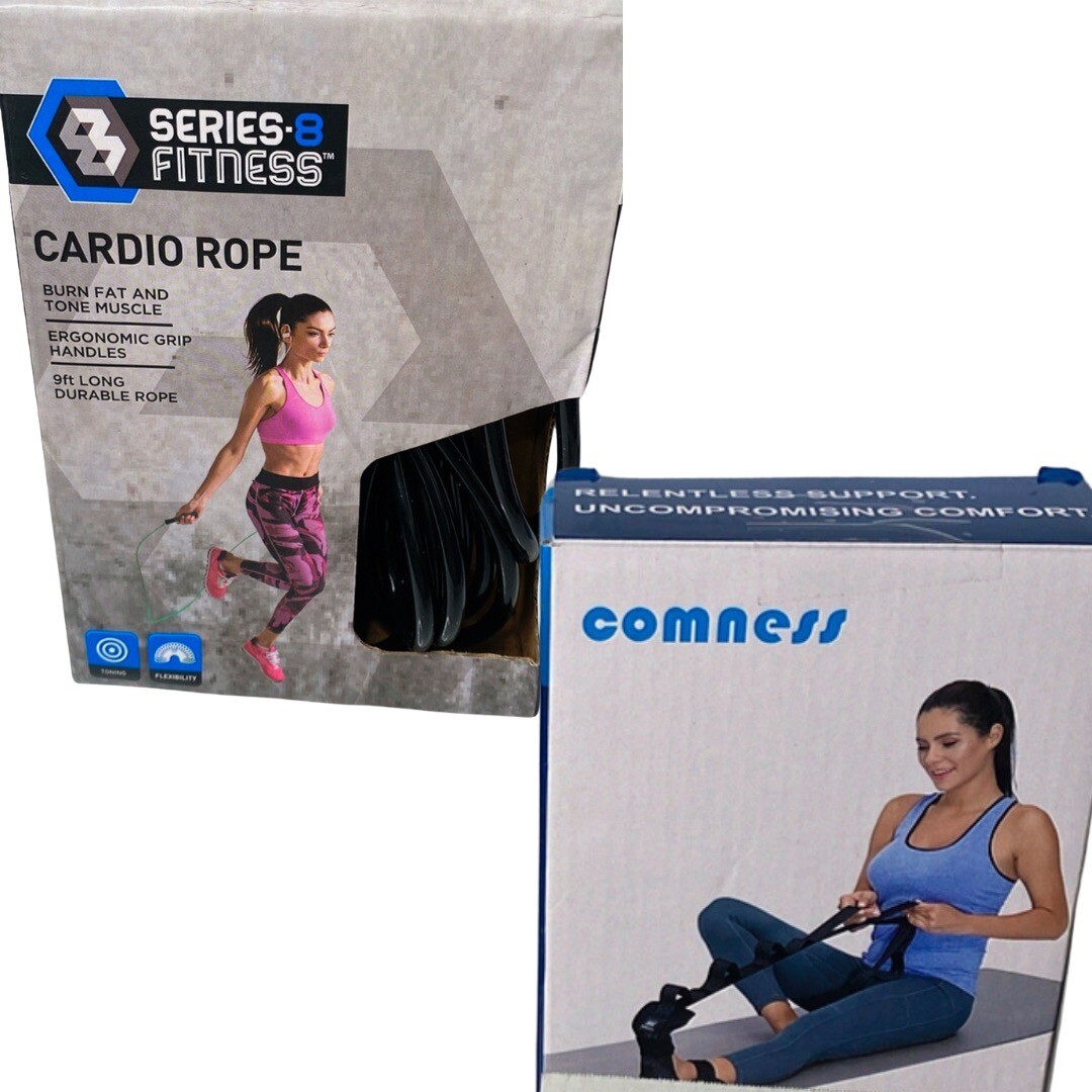 Fitness Equipment Home Gyms Combo Deal Stretch Band + Cardio Jump Rope