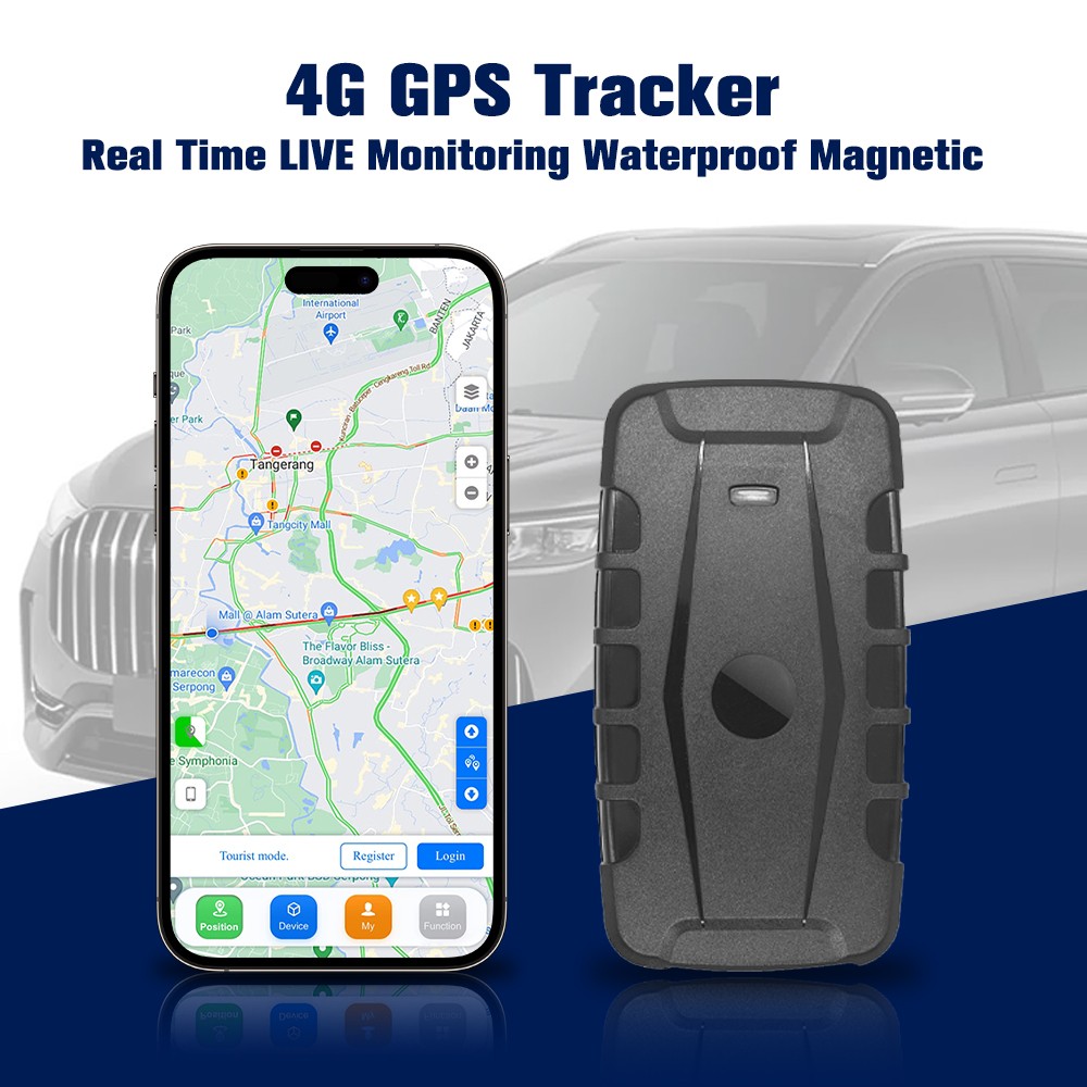 Vehicle GPS Tracker LIVE Monitoring Waterproof Magnetic 4G Low Power Alarm