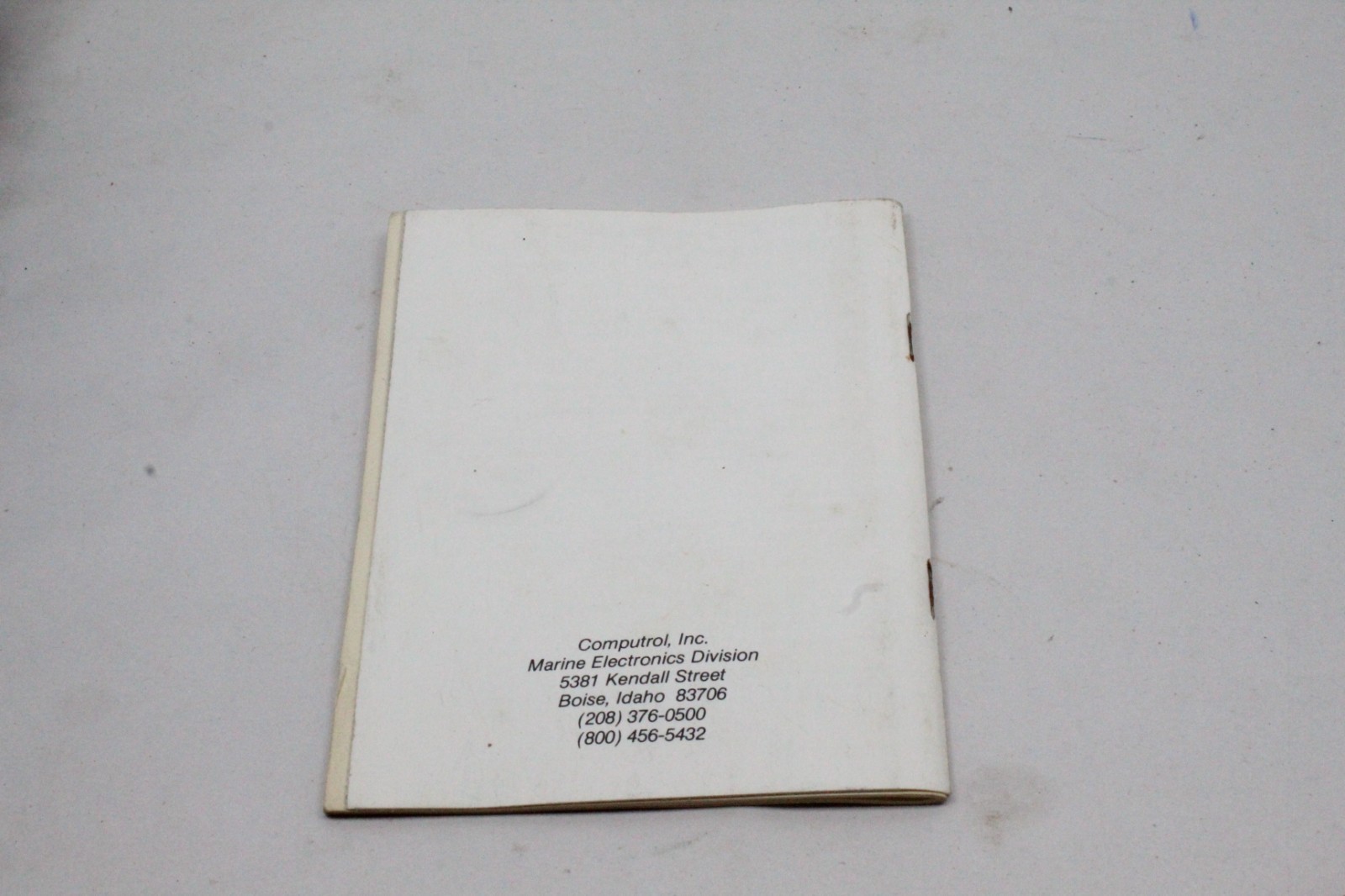 Bottom Line TBL 100 Series Fish Finder Computer Sonar User Manual