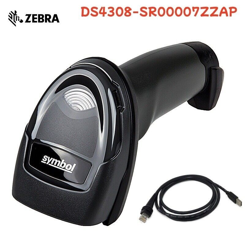 US Symbol DS4308-SR00007ZZAP Digital Handheld Barcode Scanner w/ USB Cable 1D/2D