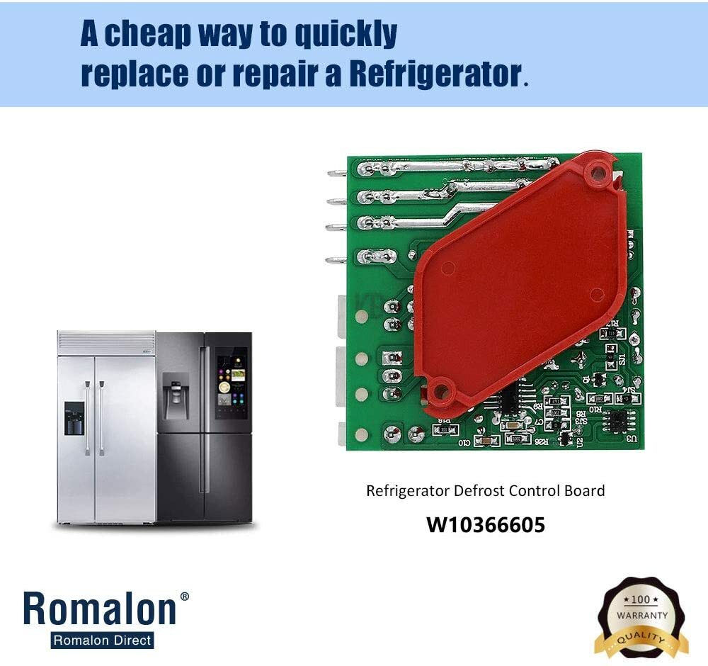 W10366605 WHIRLPOOL REFRIGERATOR ADAPTIVE DEFROST CONTROL BOARD WPW10366605