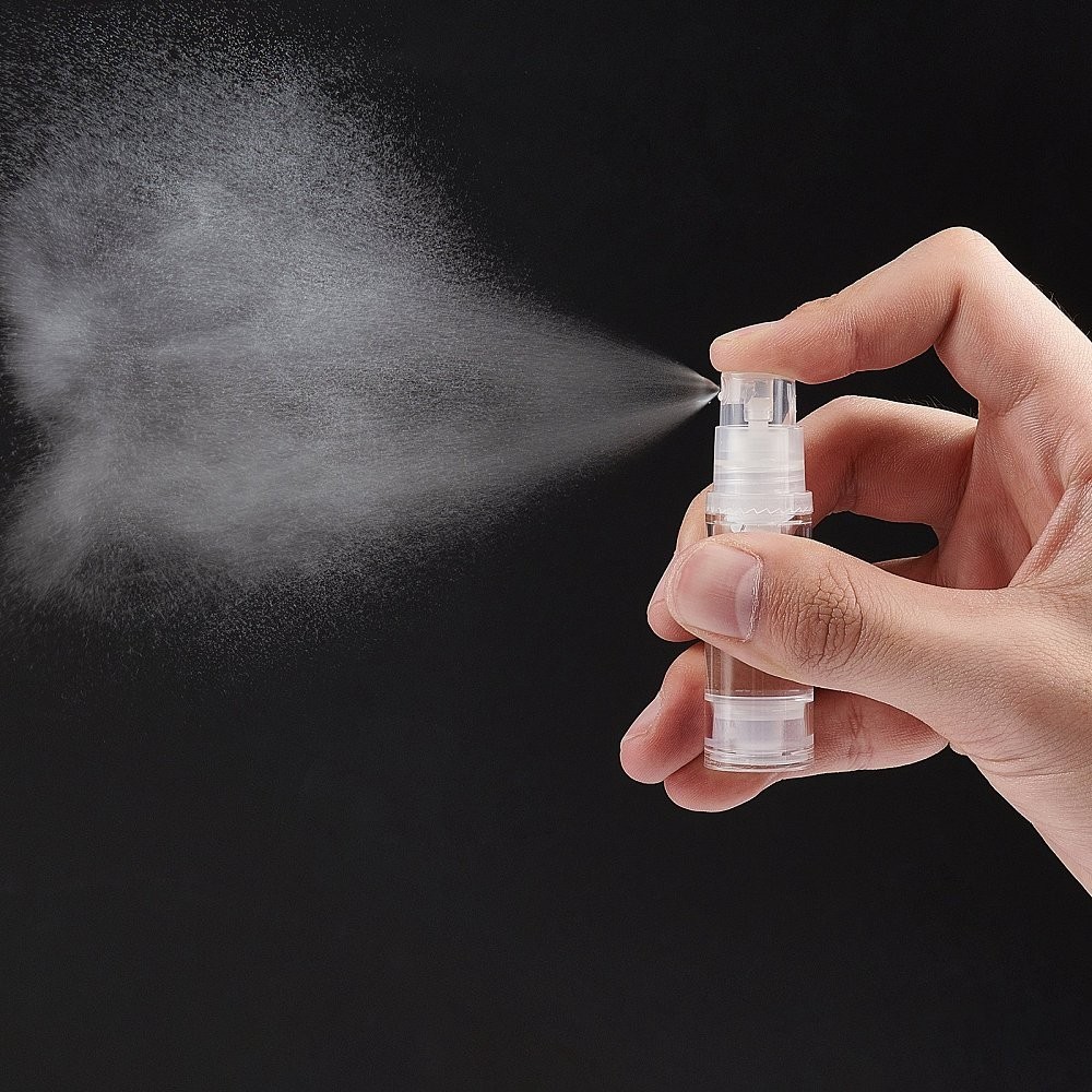 1set Plastic Vacuum Spray bottle Refillable Bottles with Plastic Funnel Hopper