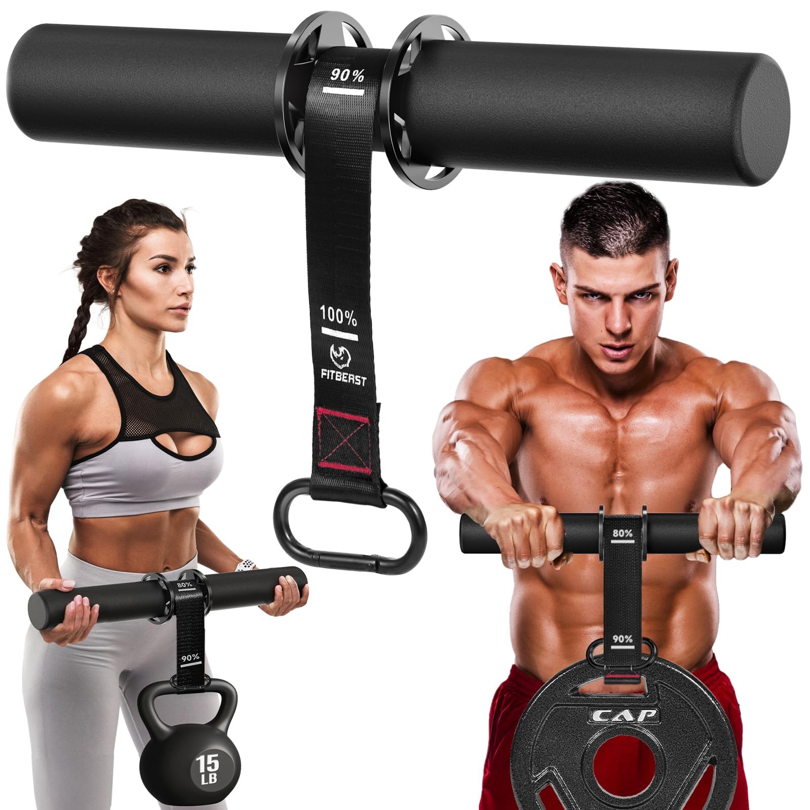 Forearm Strengthener & Wrist Roller - Forearm Strength Trainer