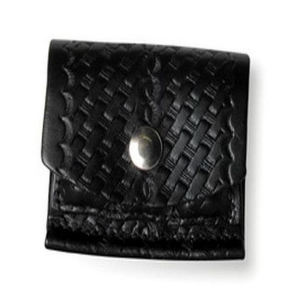 Model 5637 2" x 2" x 2" Bullet Pouch, Black, Plain, Nickel