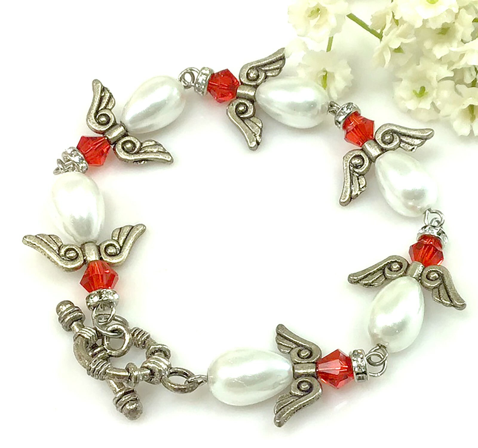 Pearl bracelet, Pearl jewelry, Shell pearl bracelet,Toggle bracelet,Gift for Her