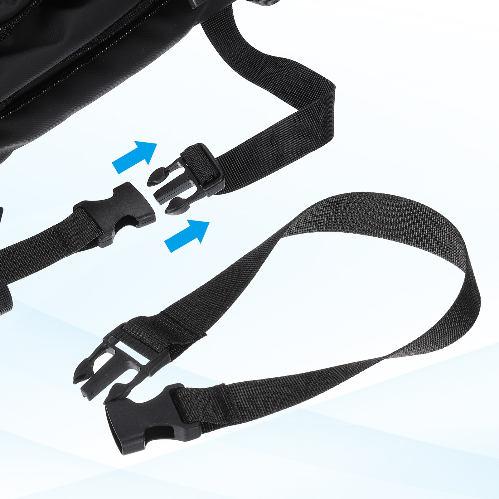 4pcs Fanny Pack Extender Strap 18" x 1" Belt Bag Extension Strap Black
