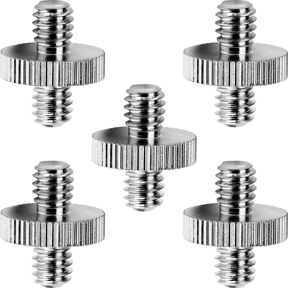 Anwenk Standard 1/4"-20 Male to 1/4"-20 Male Threaded Tripod Screw Adapt