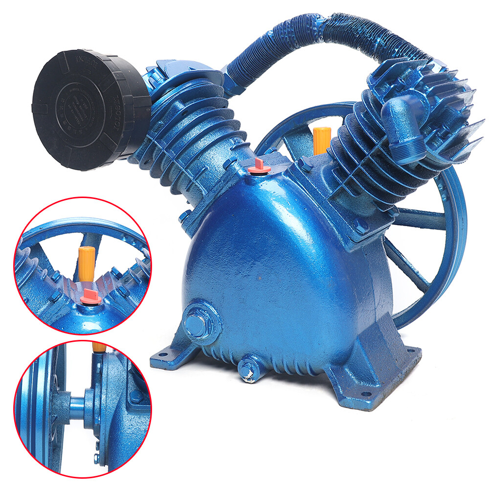5.5HP 175PSI Replacement Air Compressor Head Pump Motor Double Stage V Style