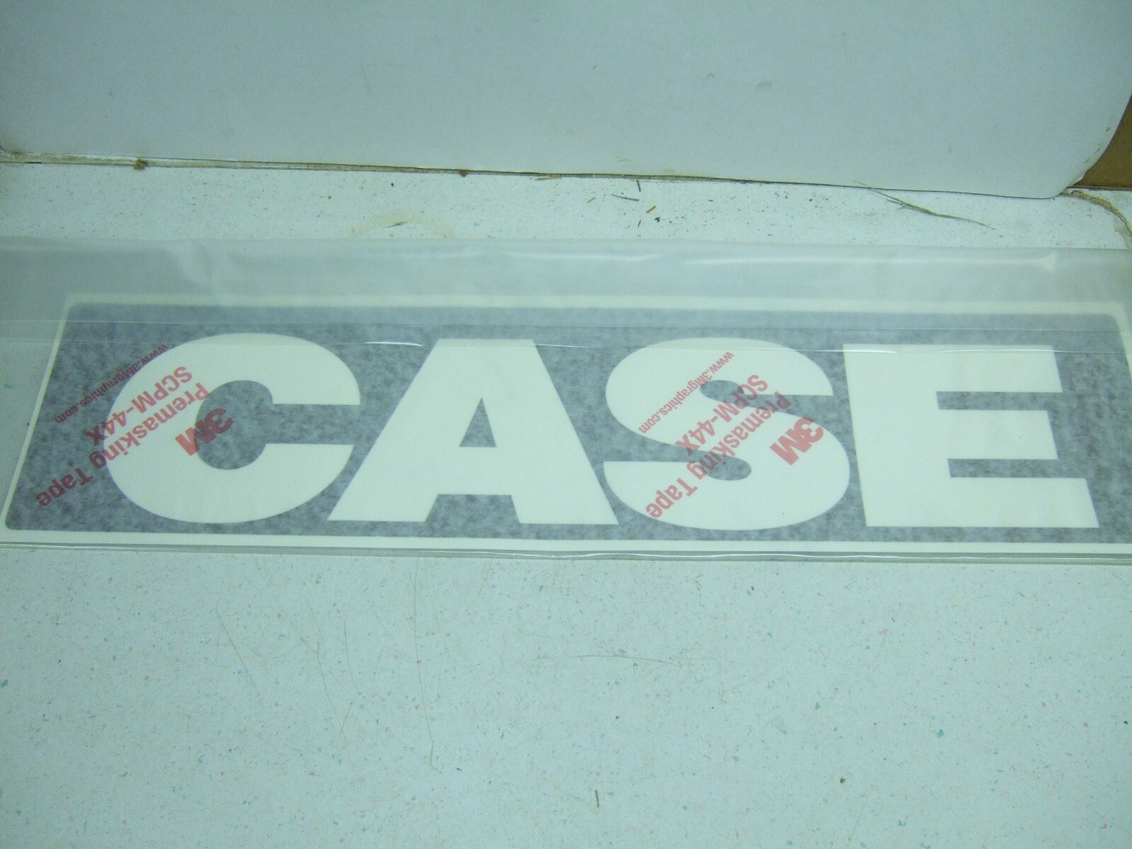 CASE DECAL-LARGE 6" X 25"-650 850 855 W11 MORE-BROWN