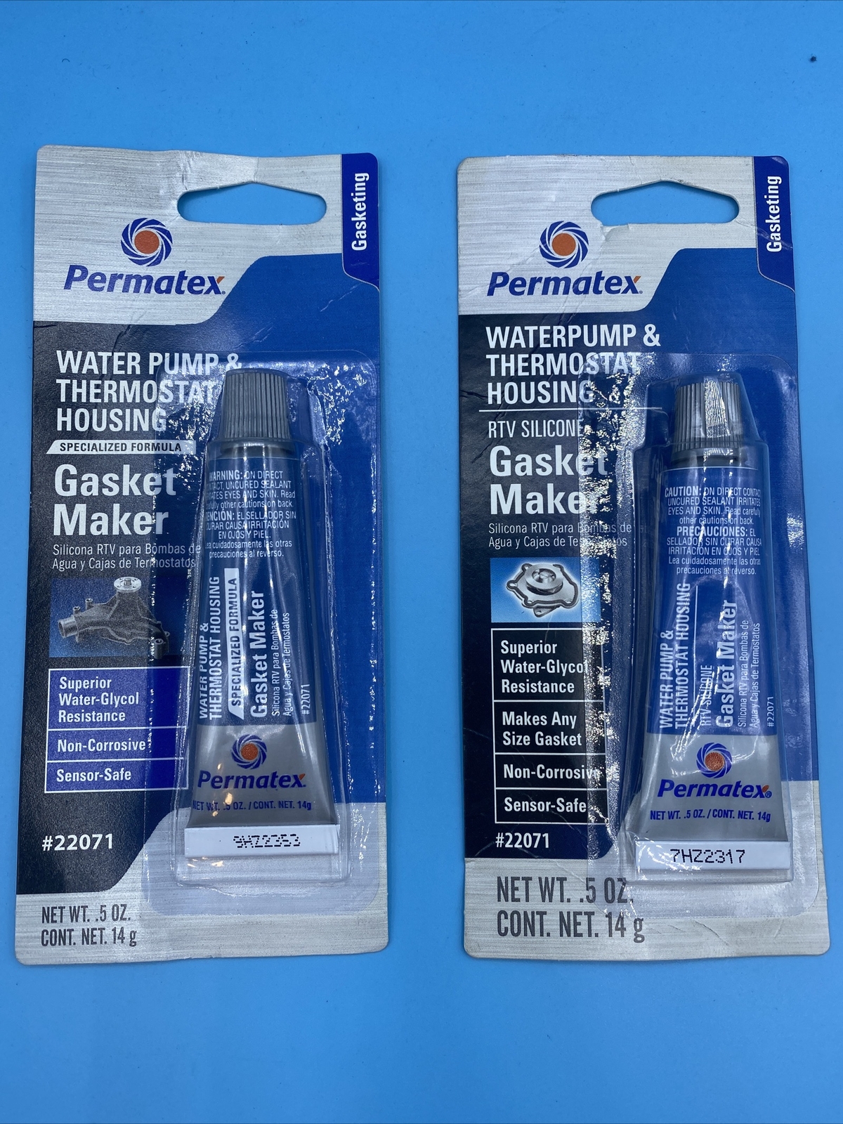PERMATEX 22071 WATER PUMP & THERMOSTAT HOUSING RTV SILICONE LOT OF 💥2💥 FREE 🚢