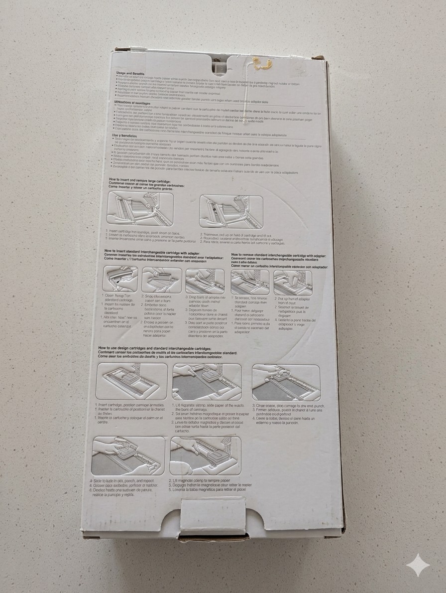 Fiskars AdvantEdge Punch System EL Borders Ribbons Scrapbook starter kit
