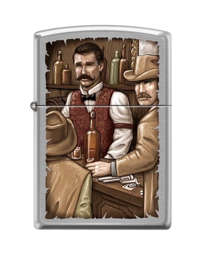 Zippo Lighter - Personalized Custom Message Engrave American West Legend Z5417