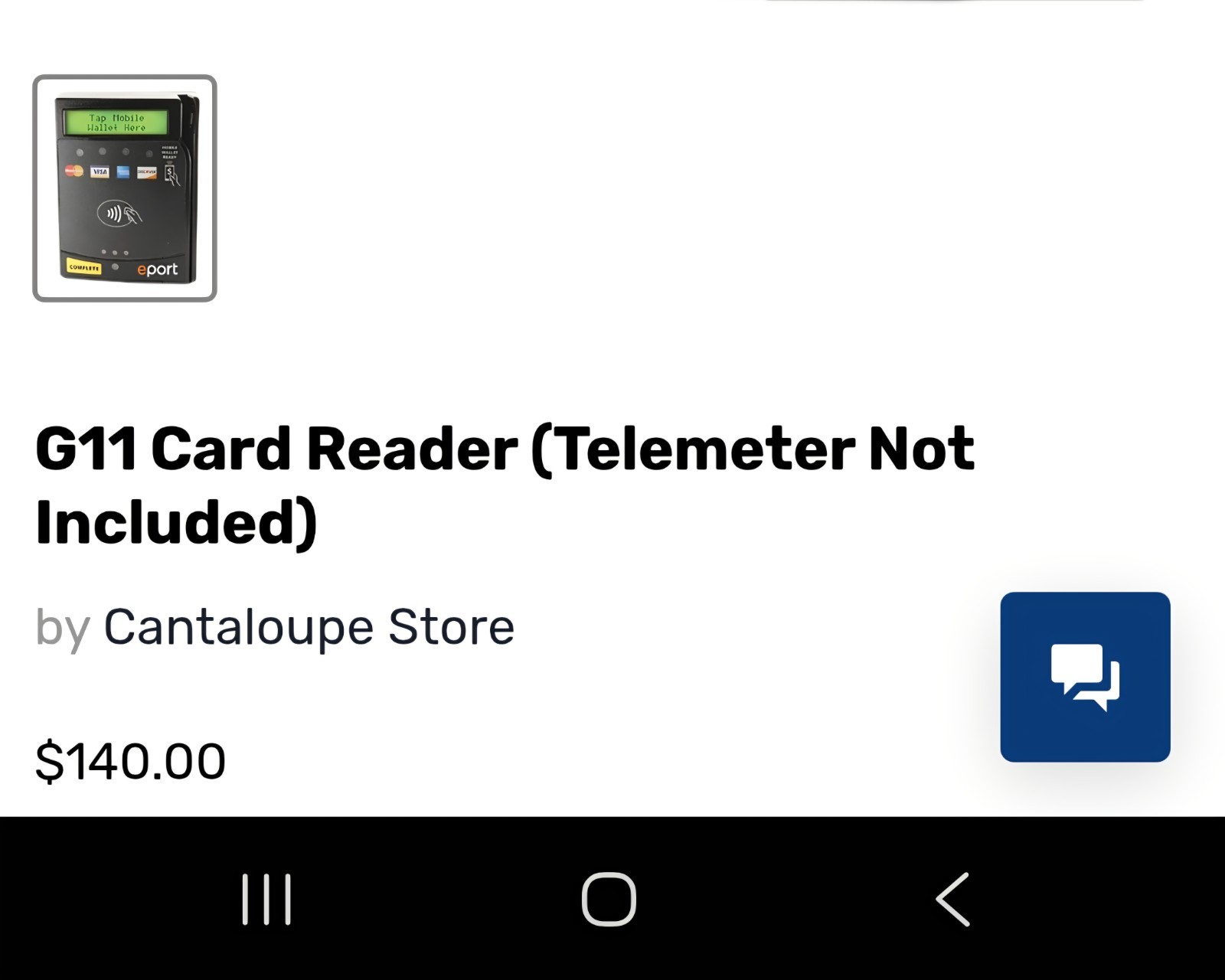 Cantaloupe G11 Card Reader Swipe Deck New Unused