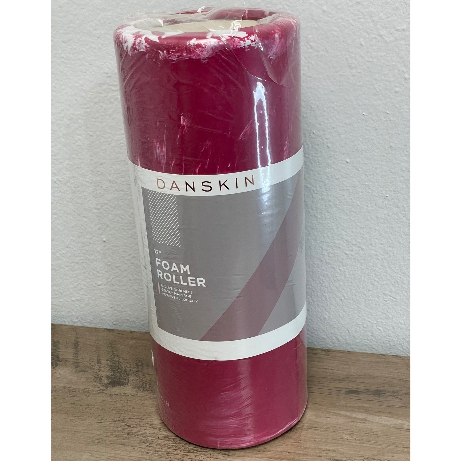 Danskin Foam Roller 12 Inch Pink Marble Swirl Muscle Recovery Yoga Fitness NEW