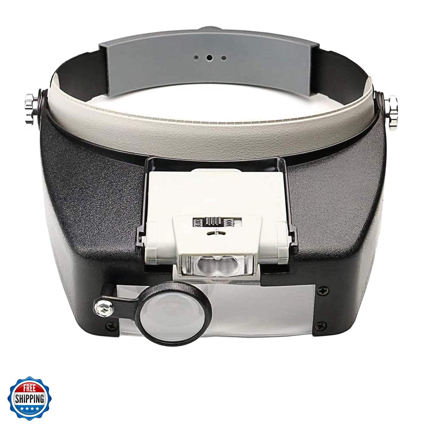Head Magnifier LED Illuminated Multi-Power Helmet Magnifying 1.5X 3X 8.5X 10x...