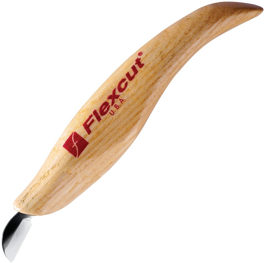 Flexcut Mini Chip Carving Woodcarving Tool, 5 1/4" overall, # FLEXKN20&