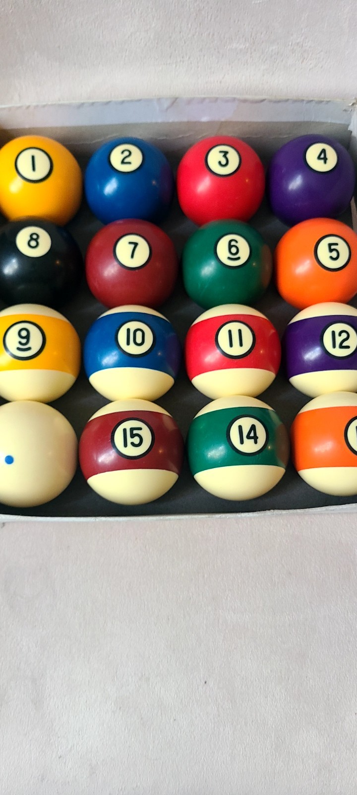 Set Of Vintage Pool Balls. (NO BOX)
