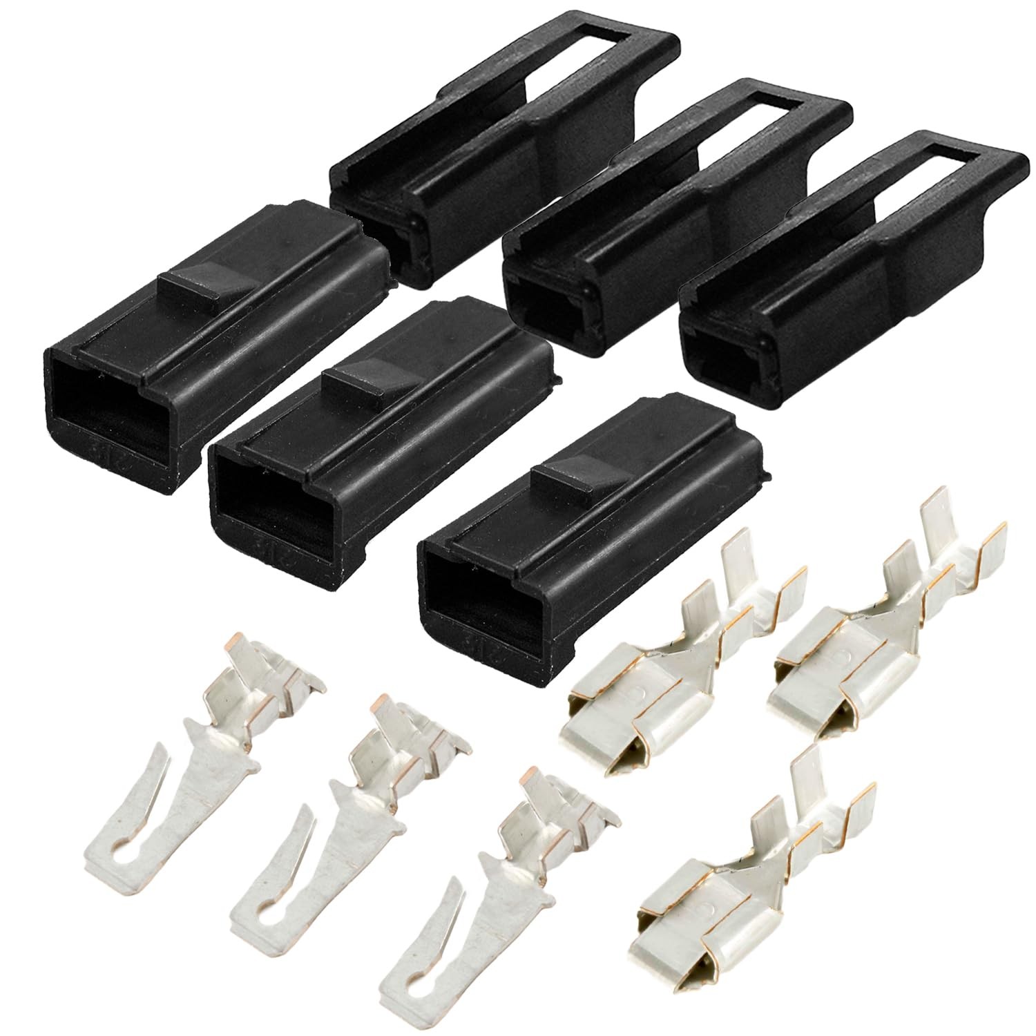 3 Pack Metri-Pack 56 Series 1-Pin Connector Male Female Terminal 14-16 AWG