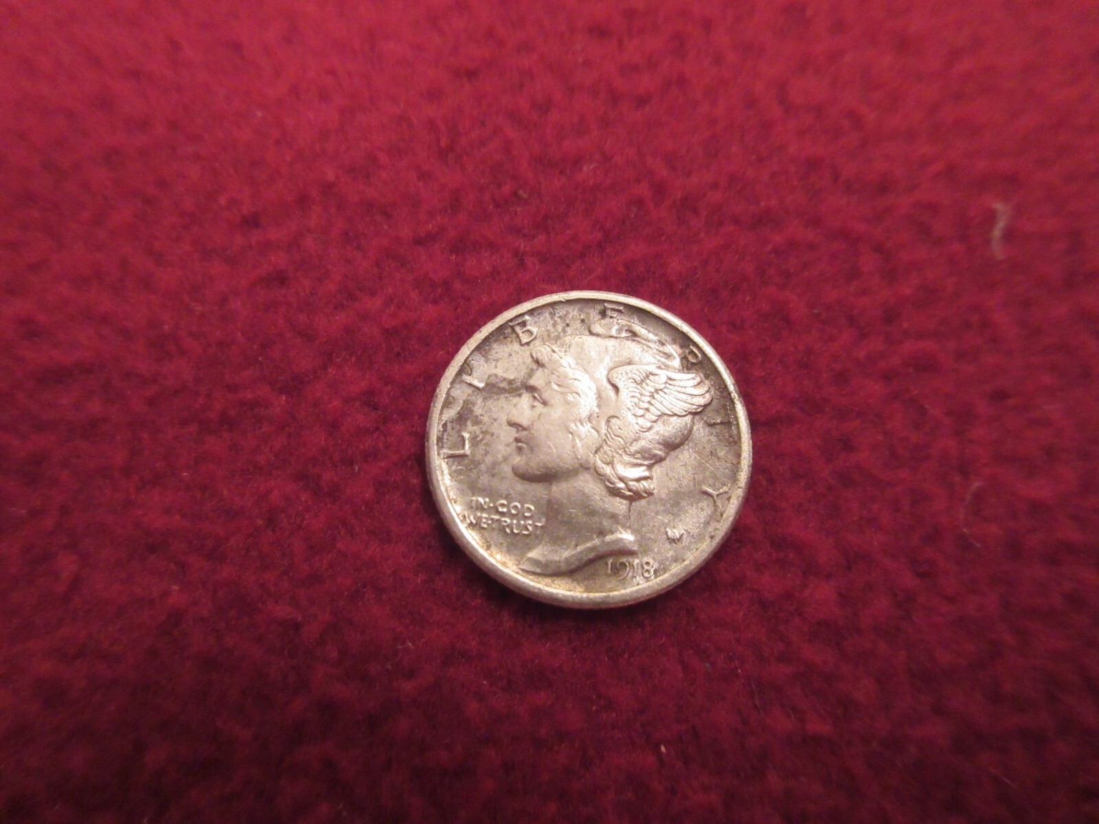 1918s Mercury Silver Dime HIGHER GRADE  FREE SHIPPING