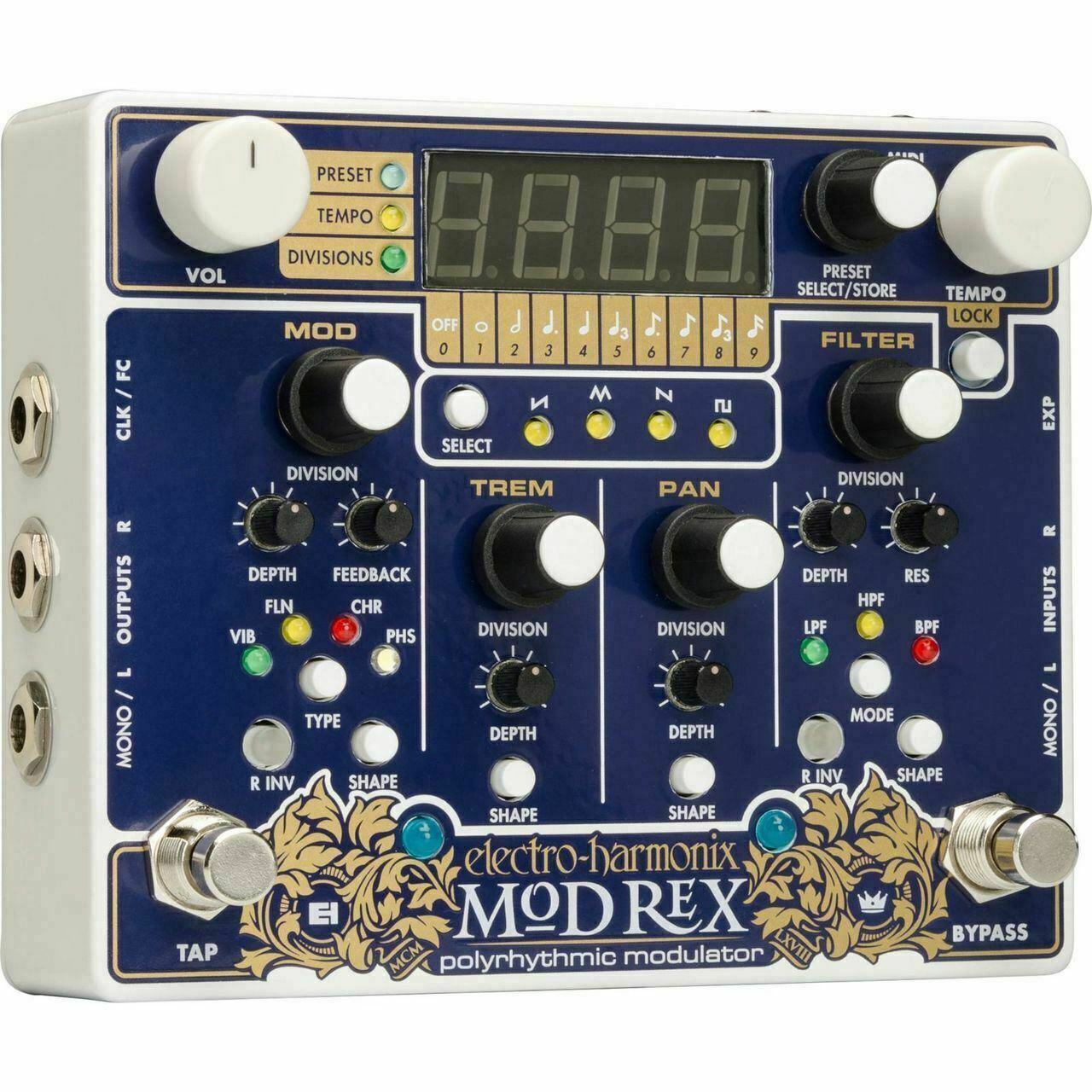 Electro Harmonix Mod Rex Polyrhythmic Modulator Pedal - New
