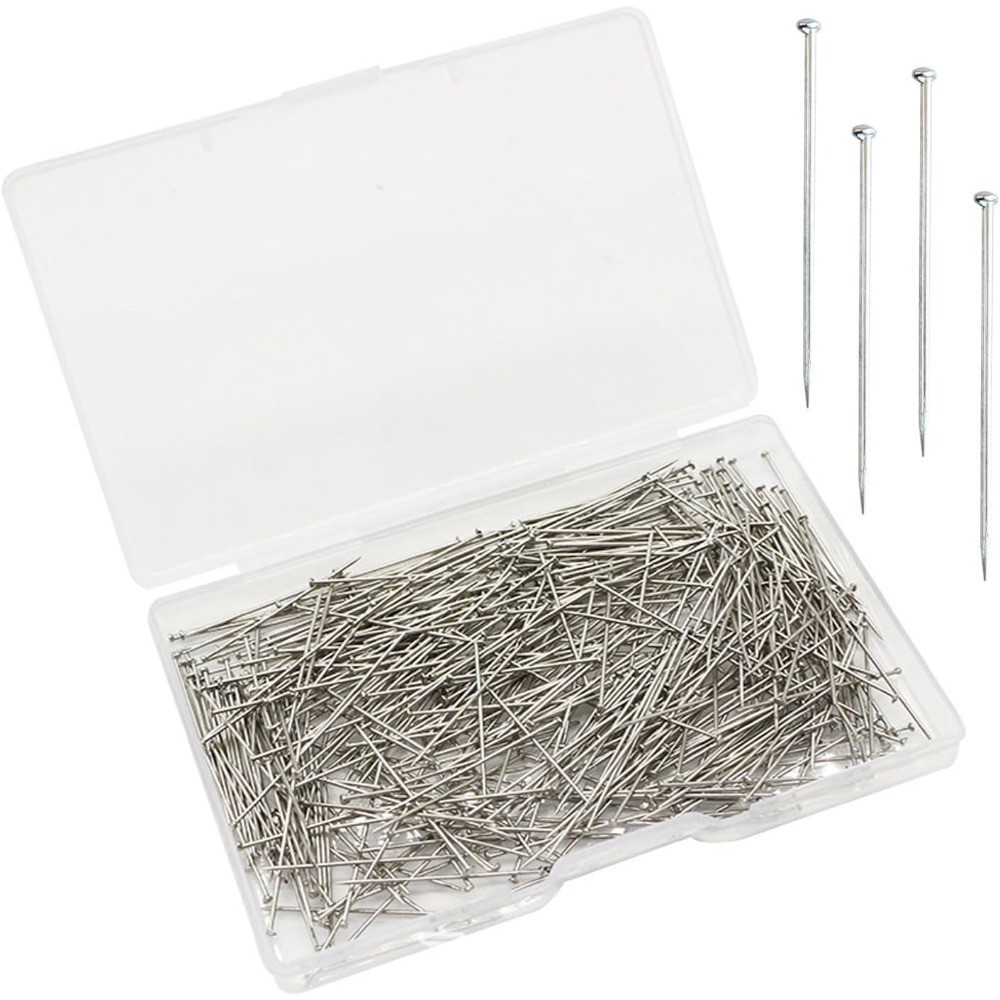 Straight Pins Stainless Steel Dressmaker Pins for Sewing Fabric Crafts and