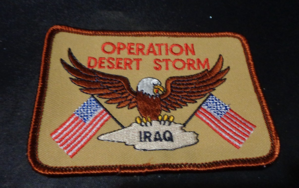 OPERATION DESERT STORM IRAQ PATCH - MADE IN THE USA!!  NEW SQUARE
