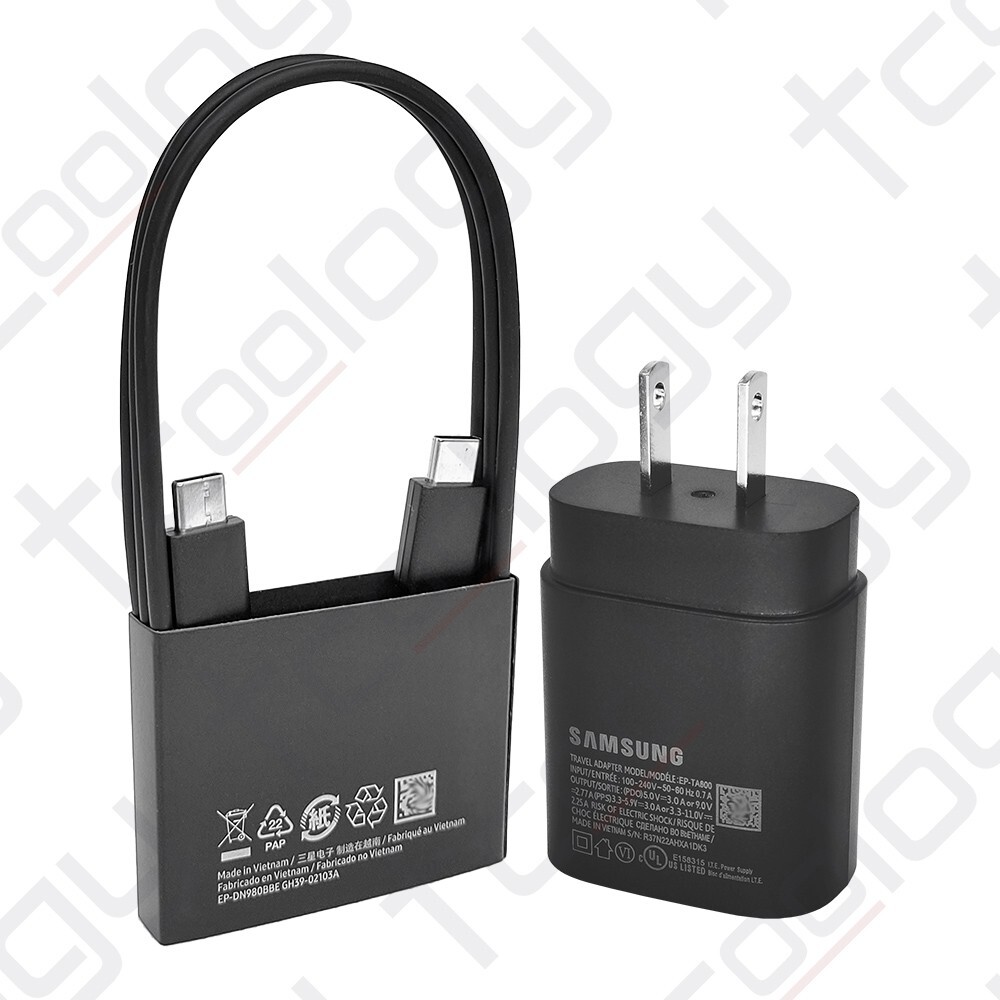 Original Samsung Galaxy S26 Series 25Watt Super Fast Power Adapter & USB-C Cable