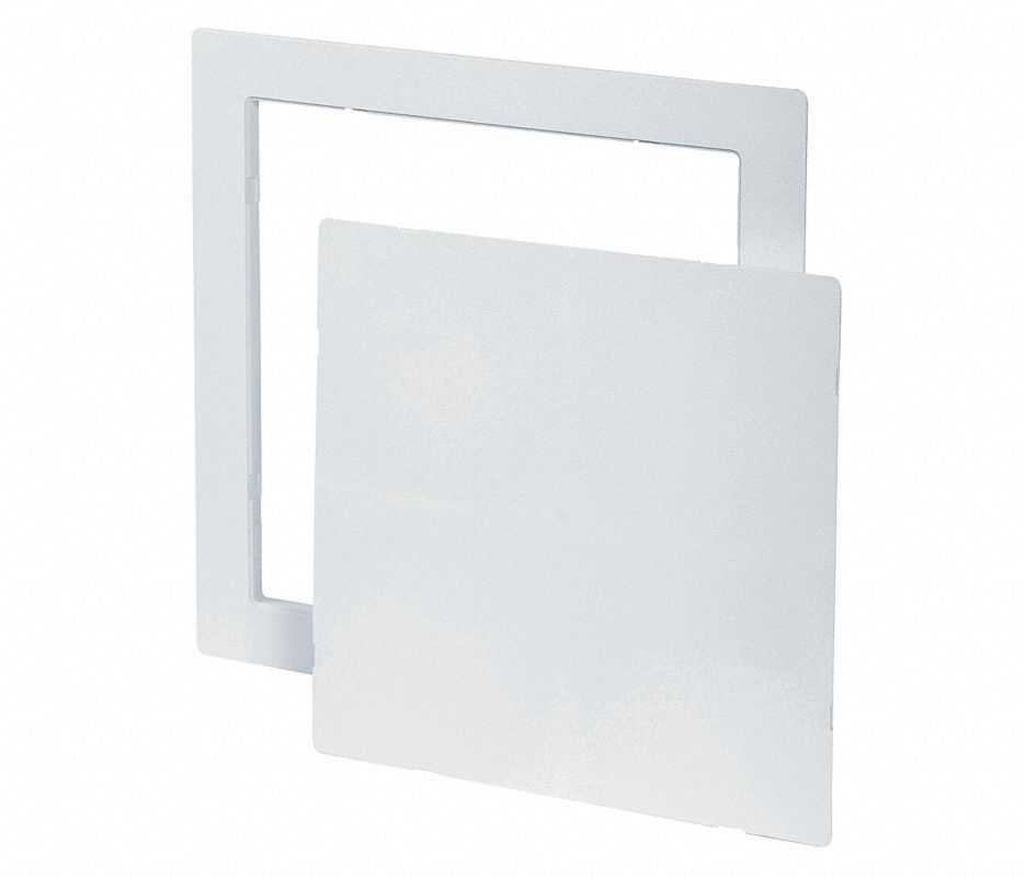 Tough Guy 5YM03 14" x 14" Snap Latch Plastic Wall / Ceiling Access Door White