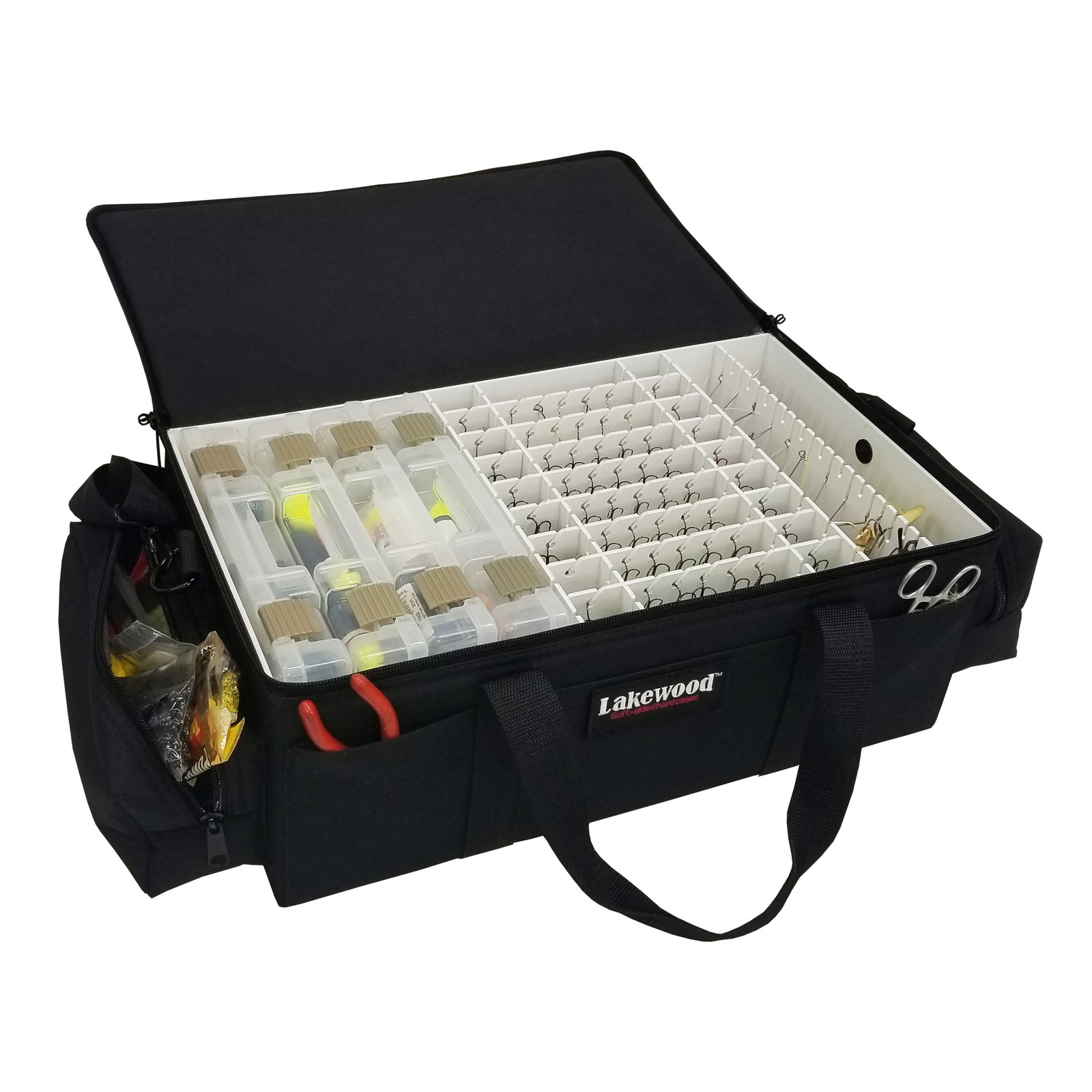 Lakewood Fishing Black Sidekick Tackle Box with Removable Dividers - Black