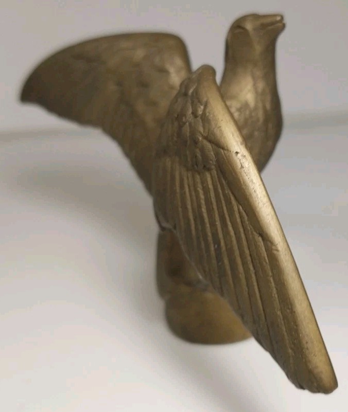 Vintage 5" Brass Eagle Lamp Finial No Corrosion/Damage - Excellent Condition!!!