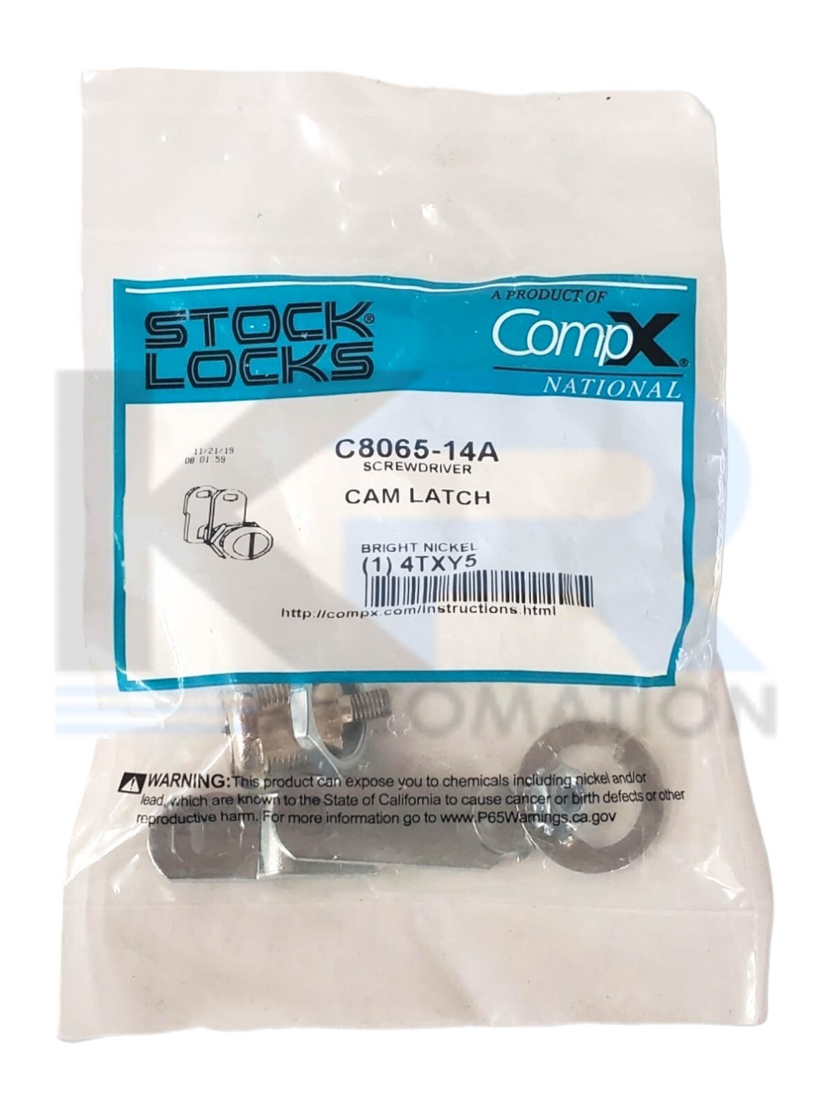 NEW SEALED *LOT OF 2* CompX National C8065-14A Keyless Slotted Cam Lock 4TXY5
