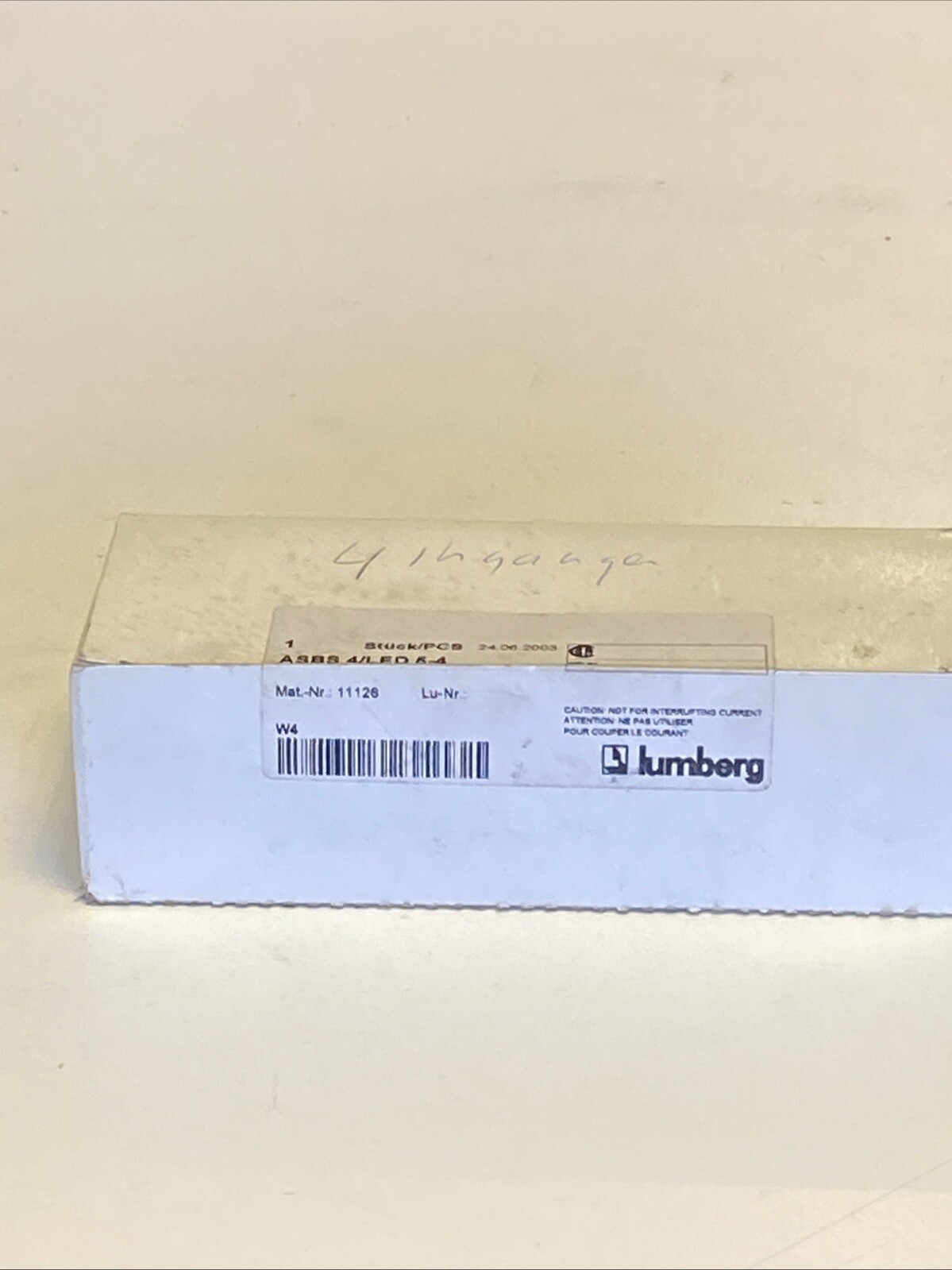NEW ORIGINAL PACKAGING: Lumberg Automation ASBS 4/LED 5-4 Sensor/Actuator Box, 4 x M12 Distributors