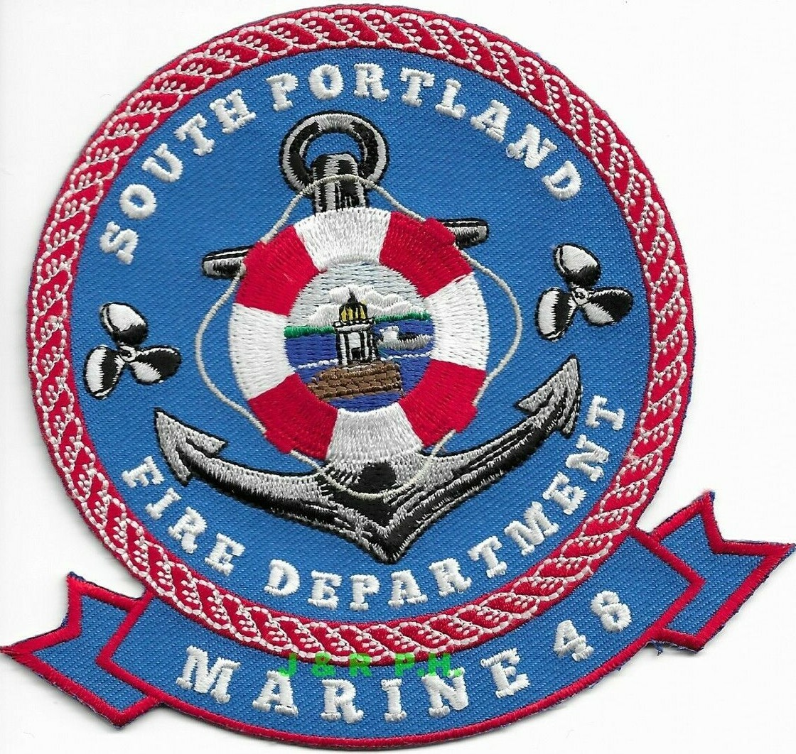 *NEW*  South Portland  MARINE - 48, Maine (4.75" x 4.5" size) fire patch