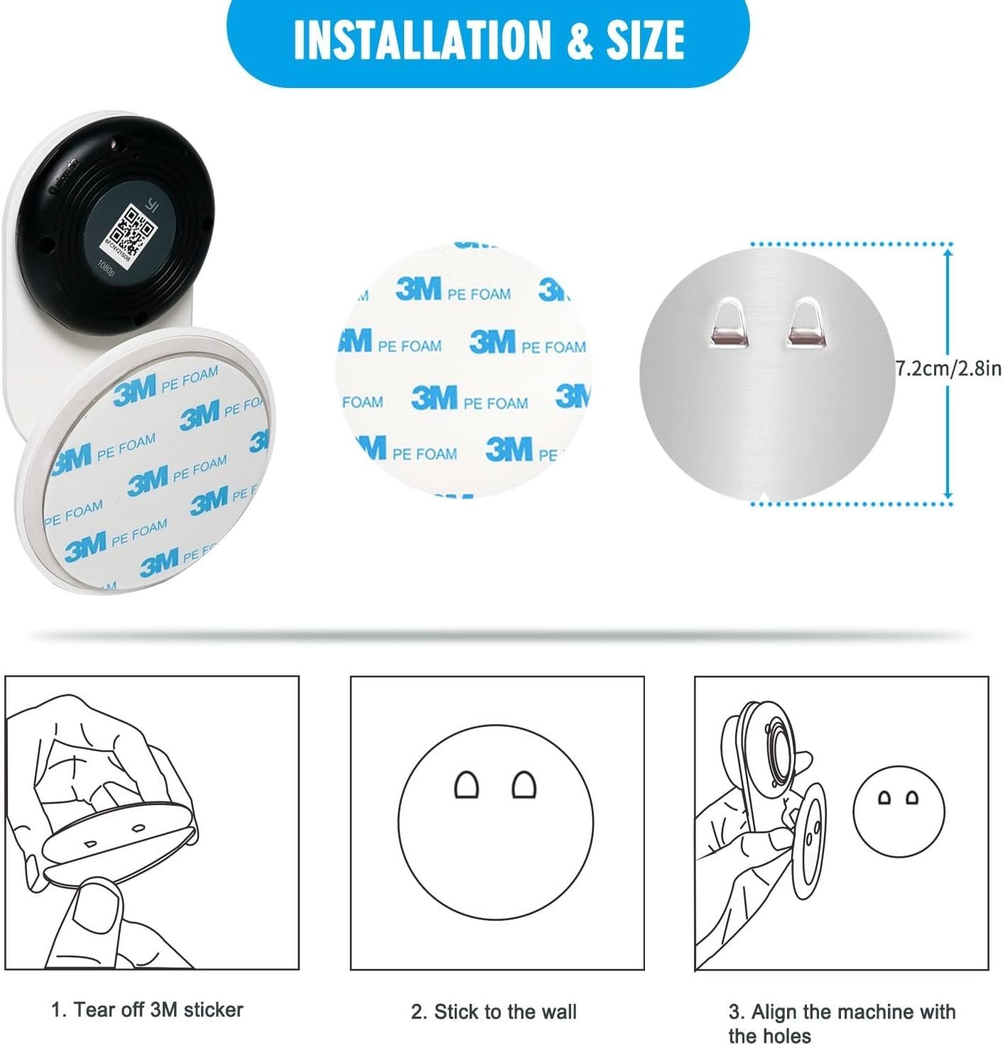 Sturdy & Simple 4-Pack Wall Mount for Yi Home Security Cameras – Hassle-Free!