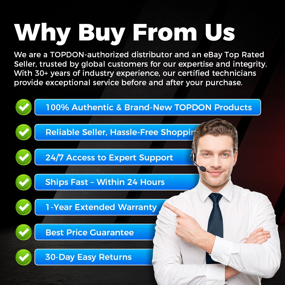 TOPDON Topscan PRO Bidirectional Bluetooth OBD2 Scanner IMMO Key Programmer Auto