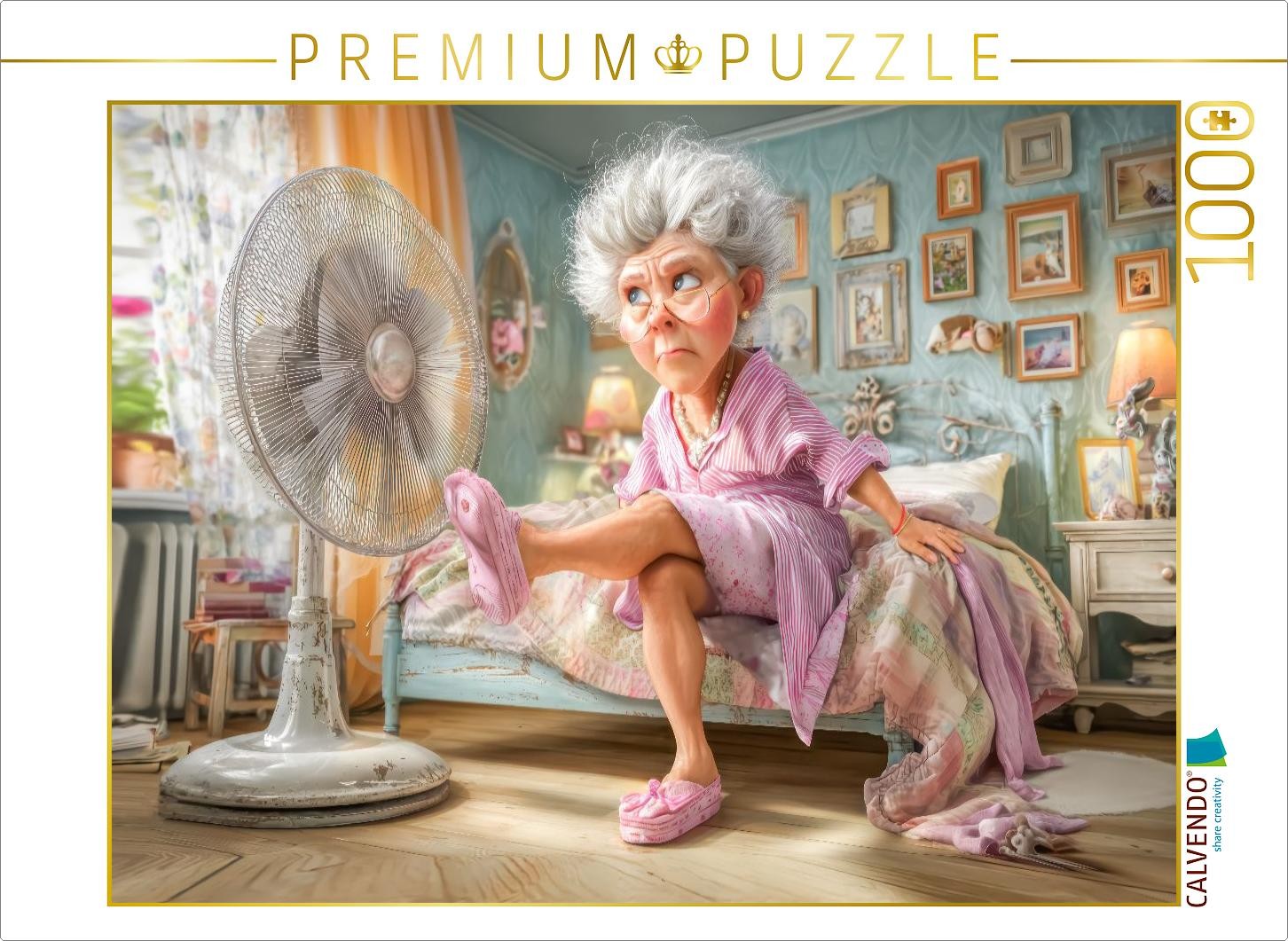 CALVENDO Puzzle Omas | 1000 Teile Lege-Größe 64x48cm Foto-Puzzle für glückliche