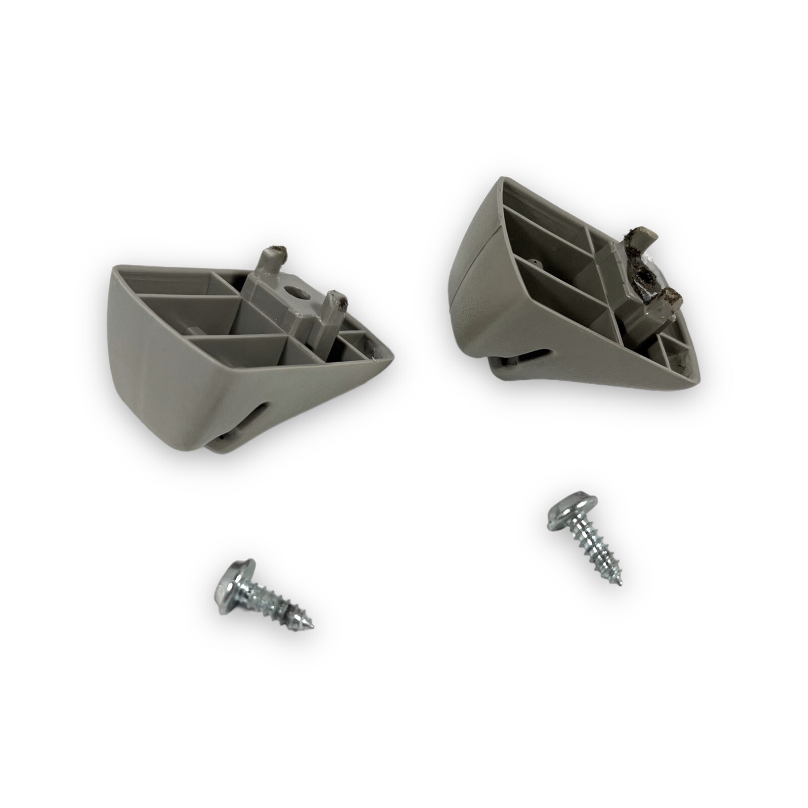 2000-2007 Ford Focus Sun Visor Clip Set Pair W/ Screws Gray