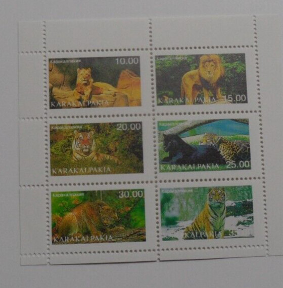 STAMPMART : KARAKALPAKIA / RUSSIAN STATE WILD ANIMALS MNH MINIATURE SHEET