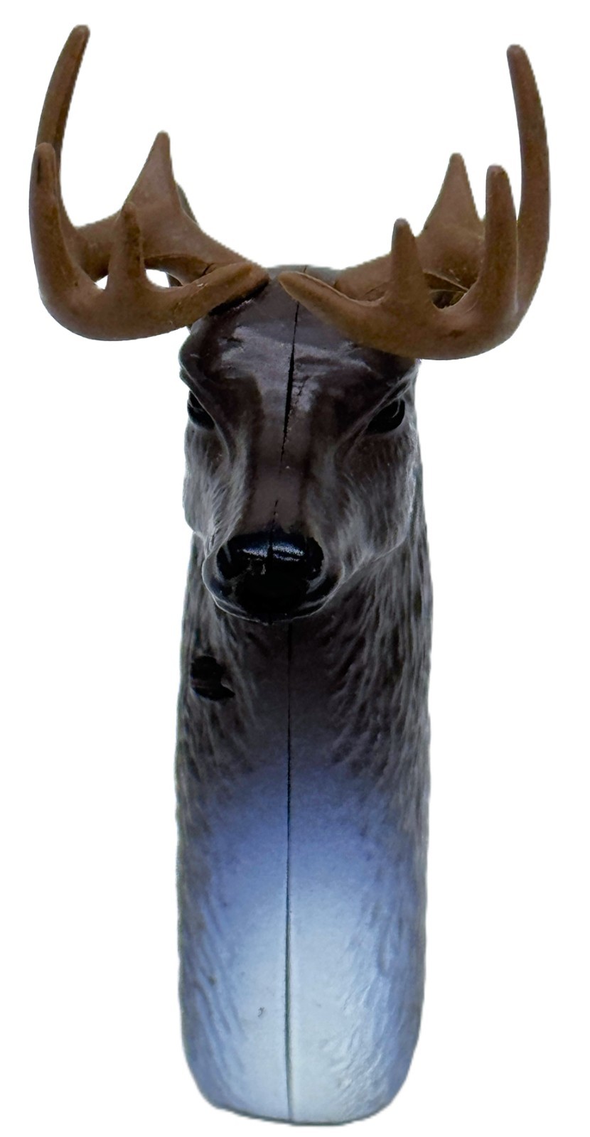 Refillable Buck Deer Head w/ Rubber Antlers Decorative Flame Lighter 🦌🦌
