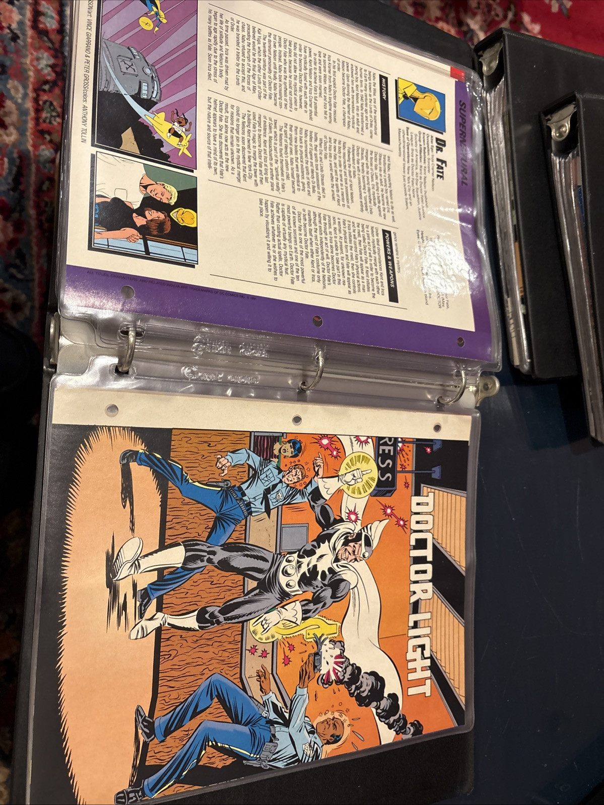 Comic Book Bio Binder