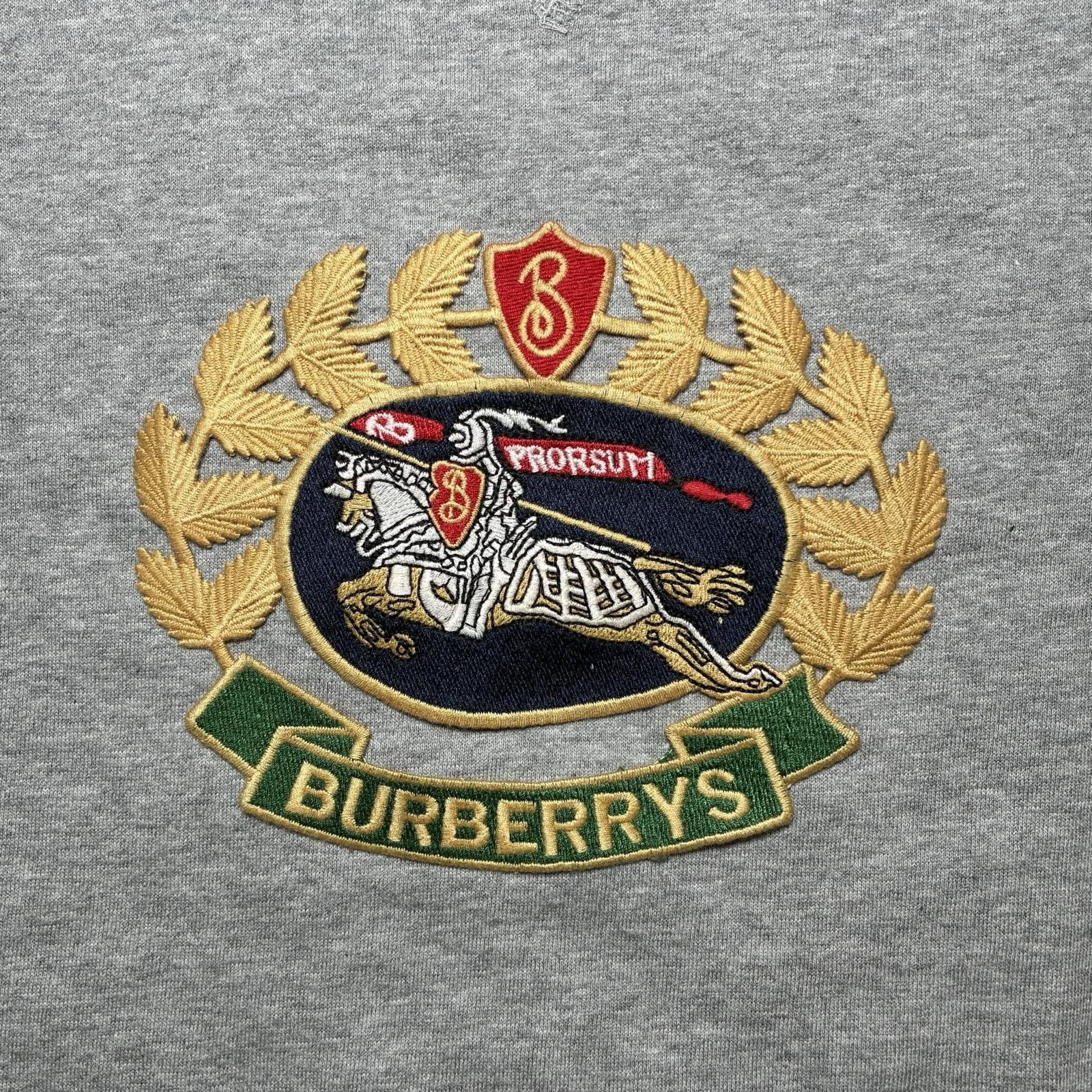 Rare Find Embroidered Vintage 90s Burberrys Signature Prorsum Patch Sew-On