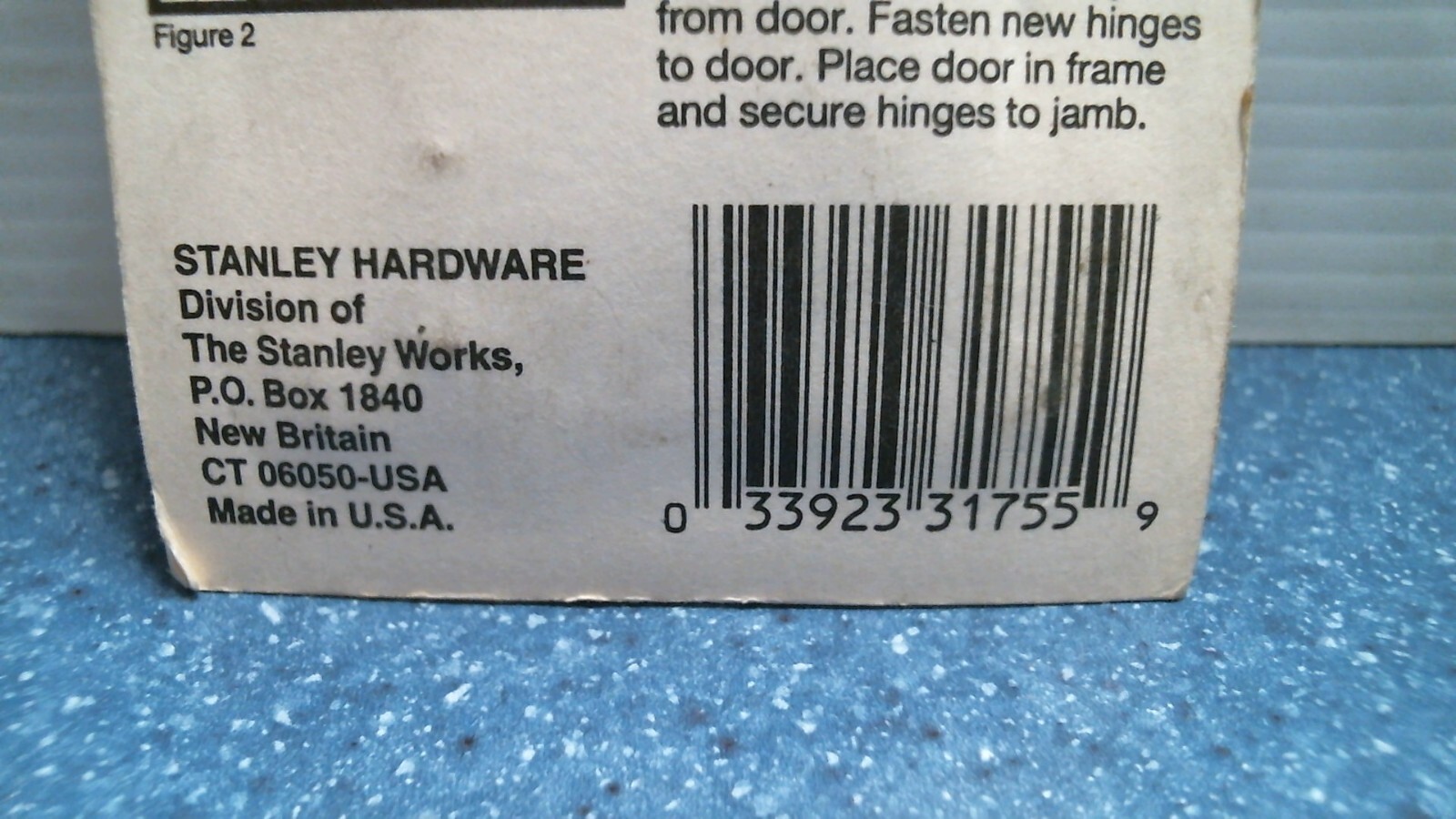 Stanley Square Corner 3" Door Hinge (69-0260) FS