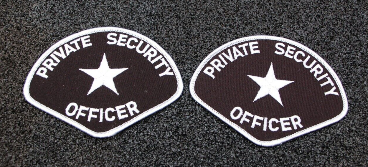LOT OF 2 SECURITY OFFICERS SHOULDER PATCHES, NEW