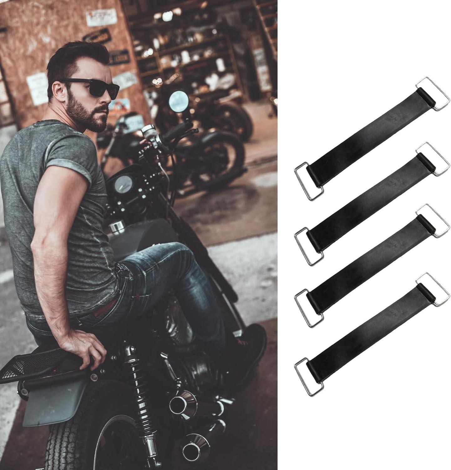 4 Pcs Battery Straps Motorcycle Battery Tie Down Strap Battery Hold Down Strap U