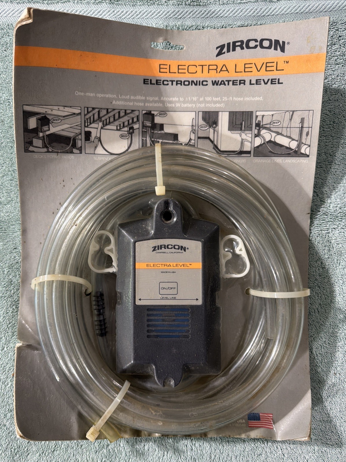 Zircon Electronic Water Level Kit  #62010 25 ft. Hose One Person Leveling Tool